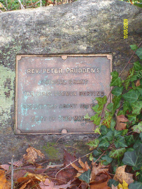 Peter Prudden's House Marker